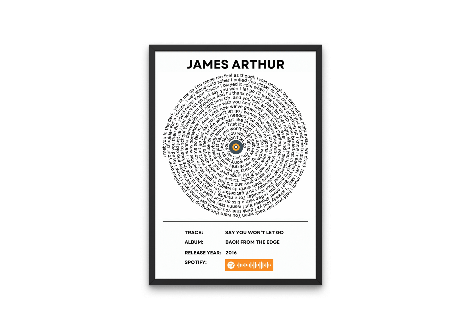 James Arthur - Say you wont let go