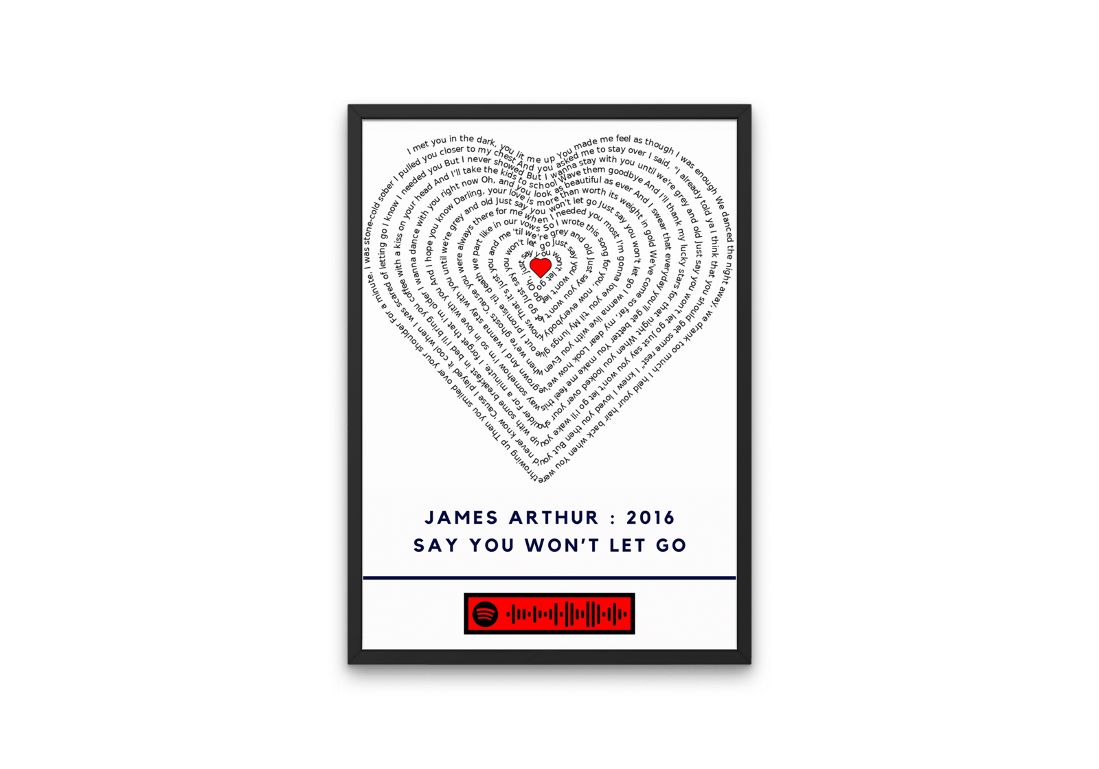 James Arthur - Say you wont let go